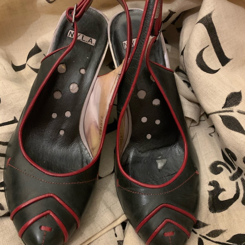 N.Y.L.A Zahara Slingback Heels Size 37